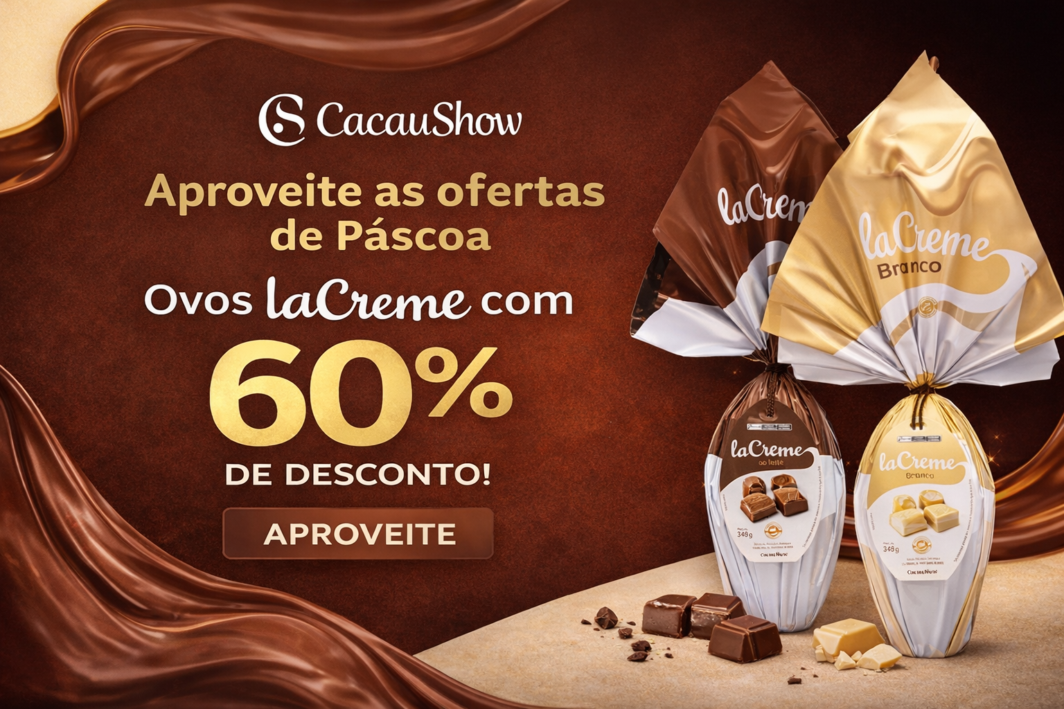 Banner Promocional Cacau Show 3
